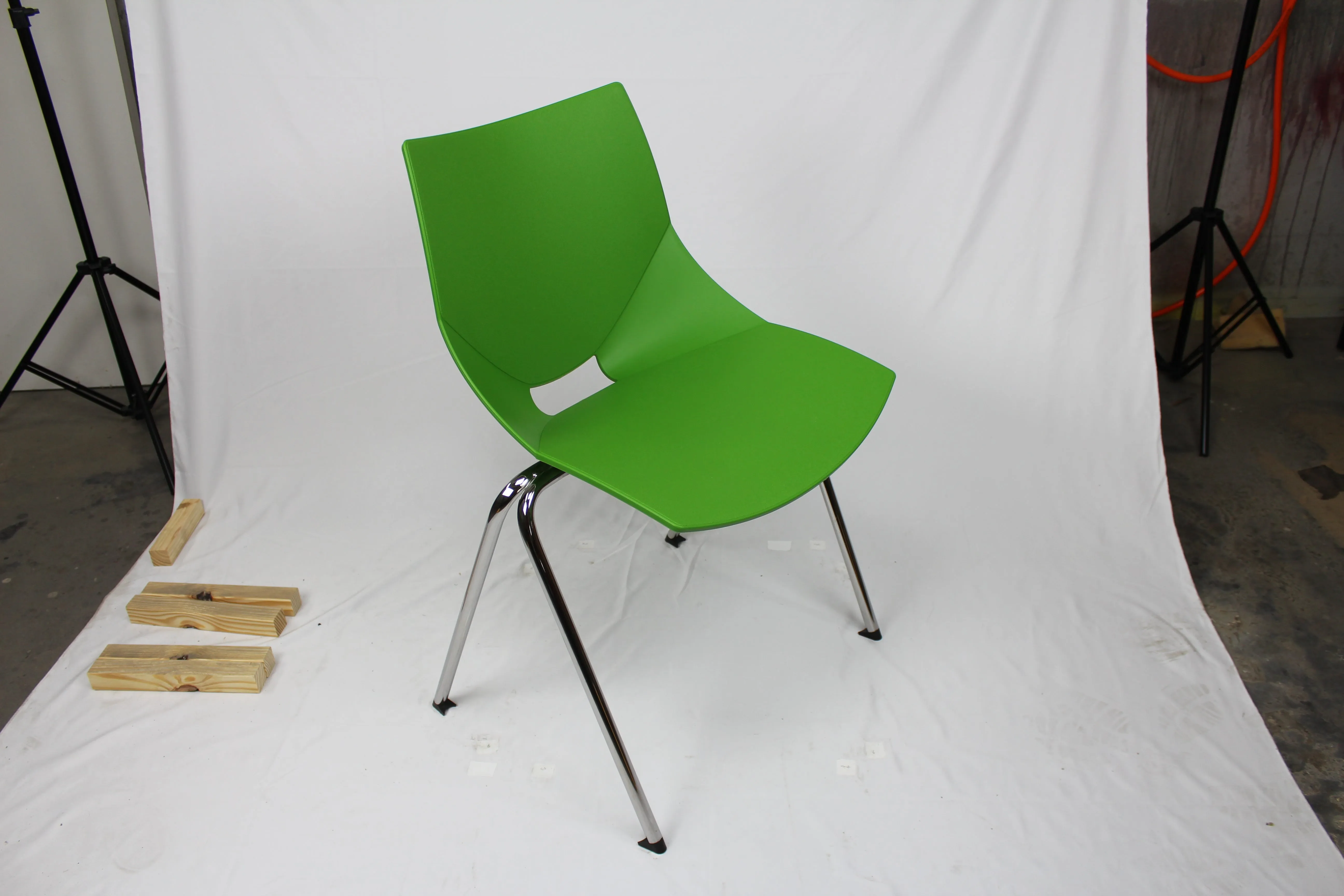 Shell Side or Dining Stackable Chair Plastic White (Set of 2) Set of 2 chairs for $59.95