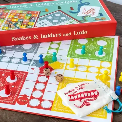 Snakes & Ladders and Ludo Double Sided Board Game