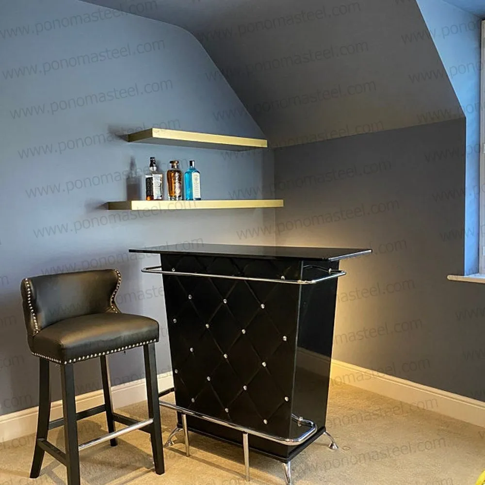 Stainless steel floating shelves available from stock