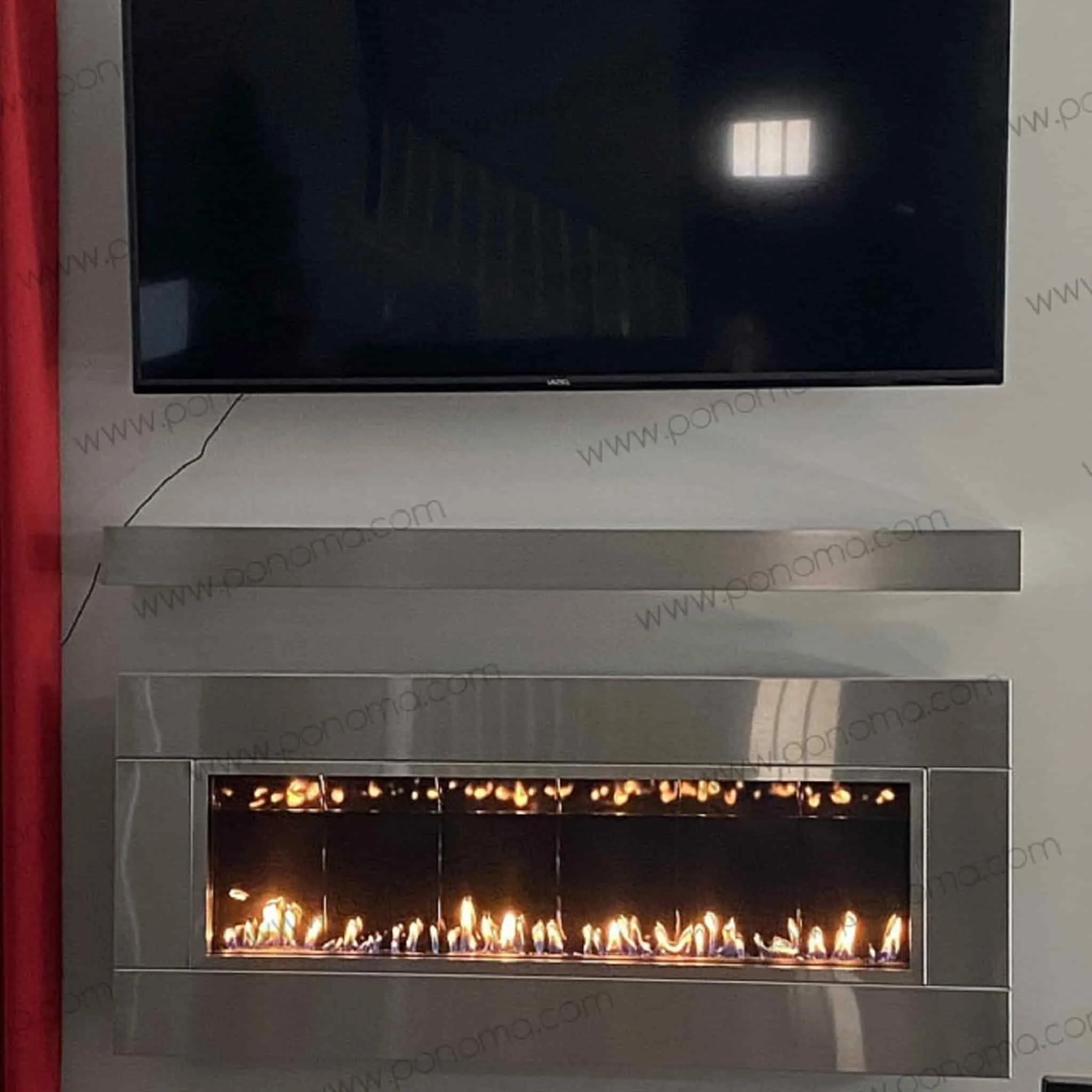 Stainless steel floating shelves available from stock