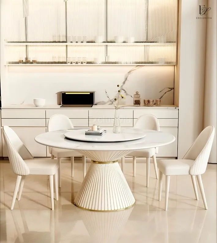 TARA Modern Sintered Stone Round Dining Table