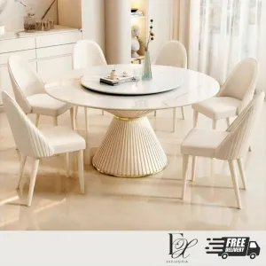 TARA Modern Sintered Stone Round Dining Table