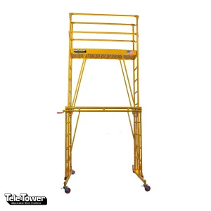 TELE-TOWER® ADJUSTABLE WORK PLATFORM MODEL 1101-96 1000 LBS 11' 8'X19" DECK SIZE