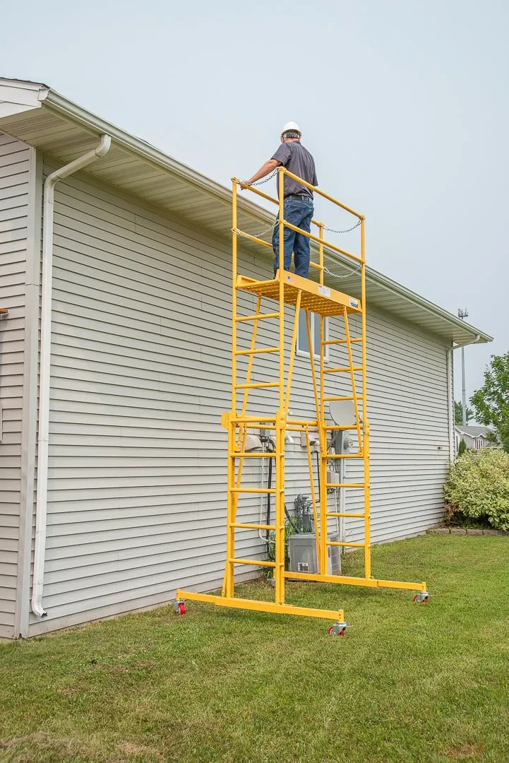 TELE-TOWER® ADJUSTABLE WORK PLATFORM MODEL 1101-96 1000 LBS 11' 8'X19" DECK SIZE