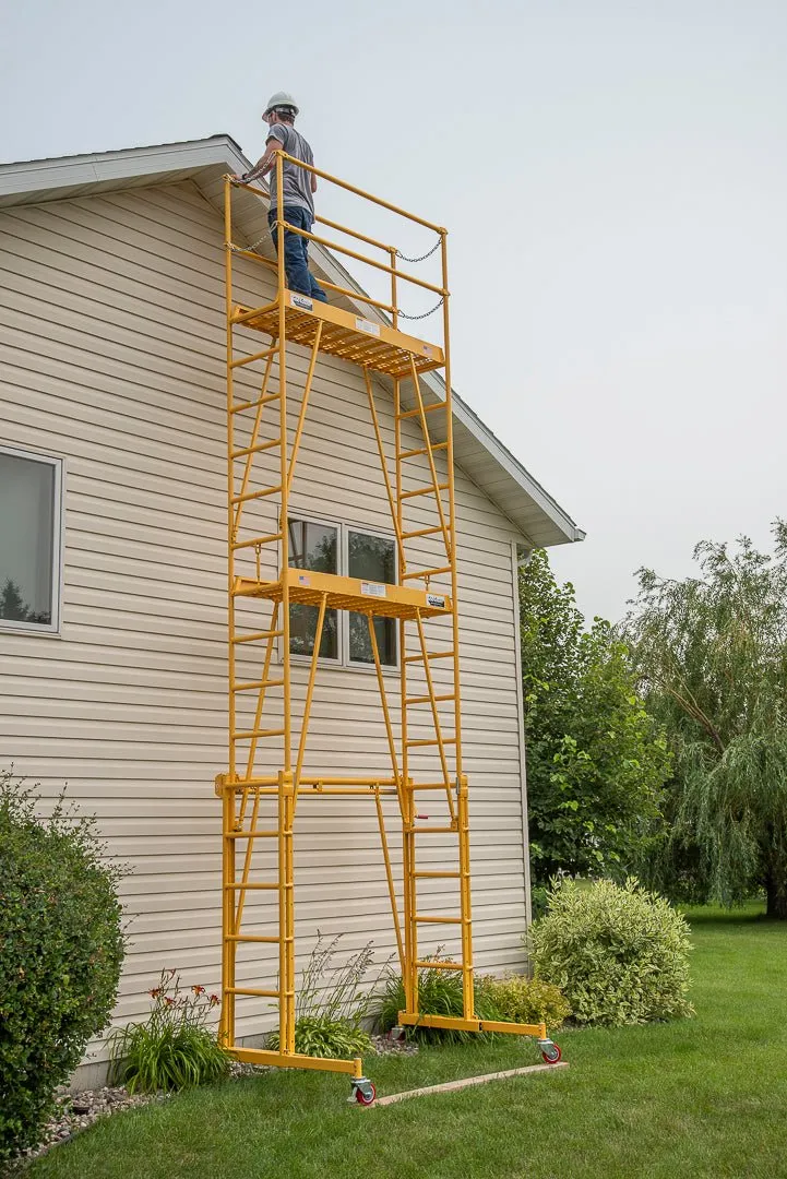 TELE-TOWER® ADJUSTABLE WORK PLATFORM MODEL 1101-96 1000 LBS 11' 8'X19" DECK SIZE