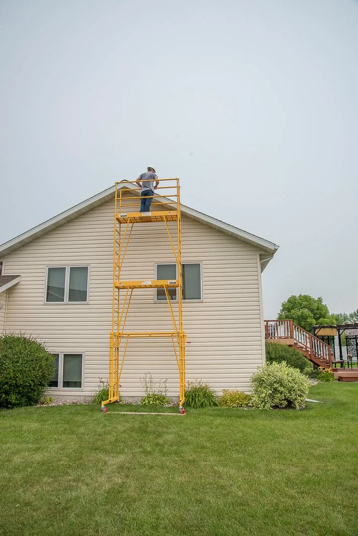 TELE-TOWER® ADJUSTABLE WORK PLATFORM MODEL 1101-96 1000 LBS 11' 8'X19" DECK SIZE