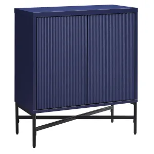 timeless Brighton 28" Wide Rectangular Accent Cabinet, Charcoal Gray