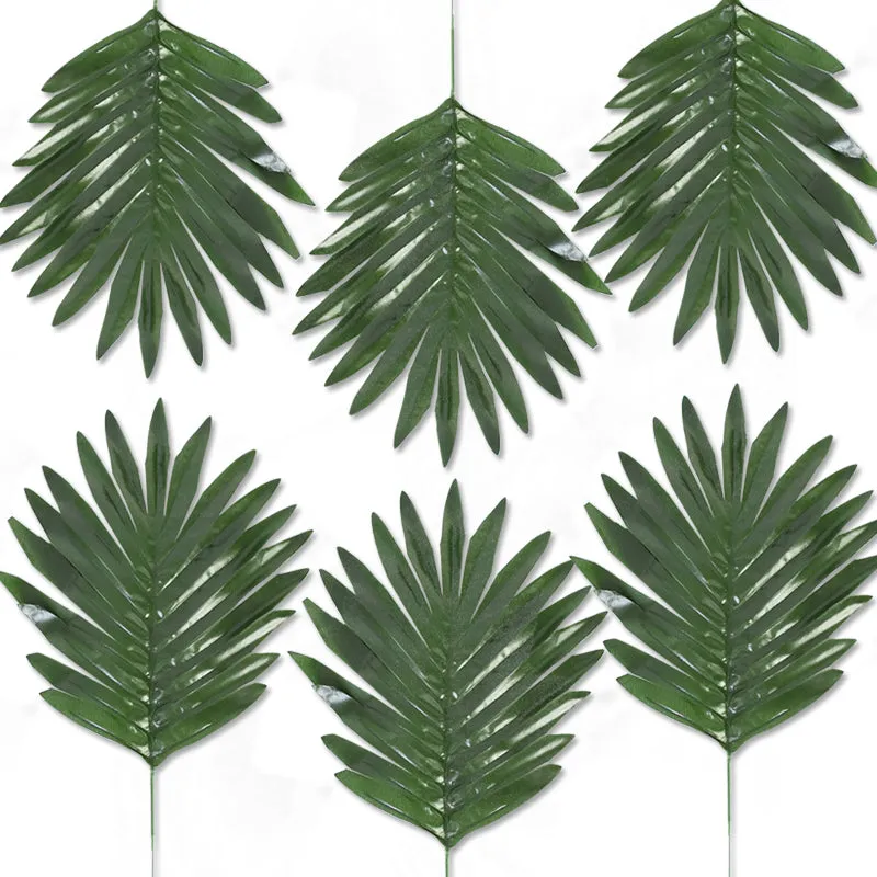 Tropical Palm Leaves Summer Monstera Artificial Silk Turtle Leaves For Home Hawaiian Luau Beach Wedding Party Decor Fake Plants
