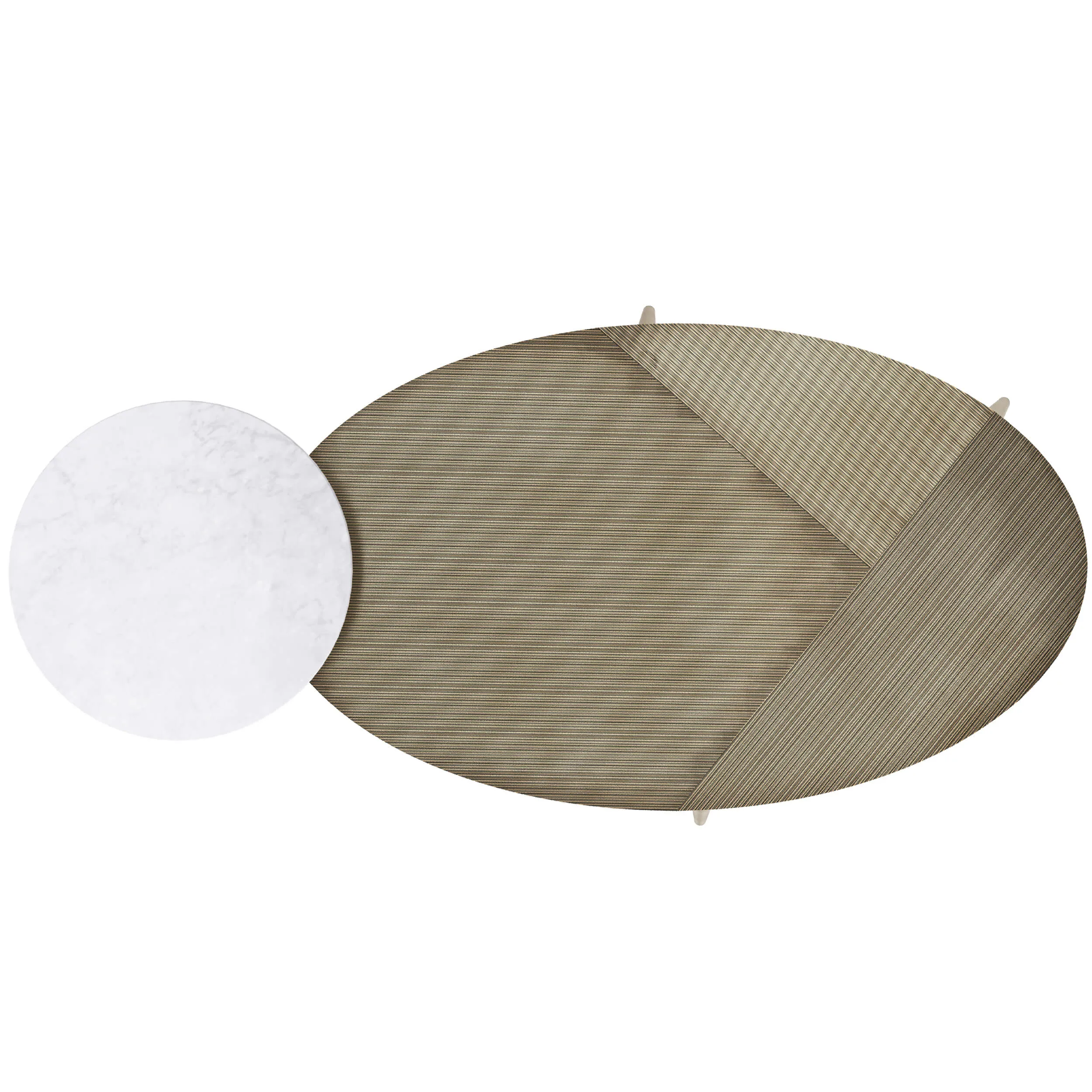 Tuner Oval Coffee Table