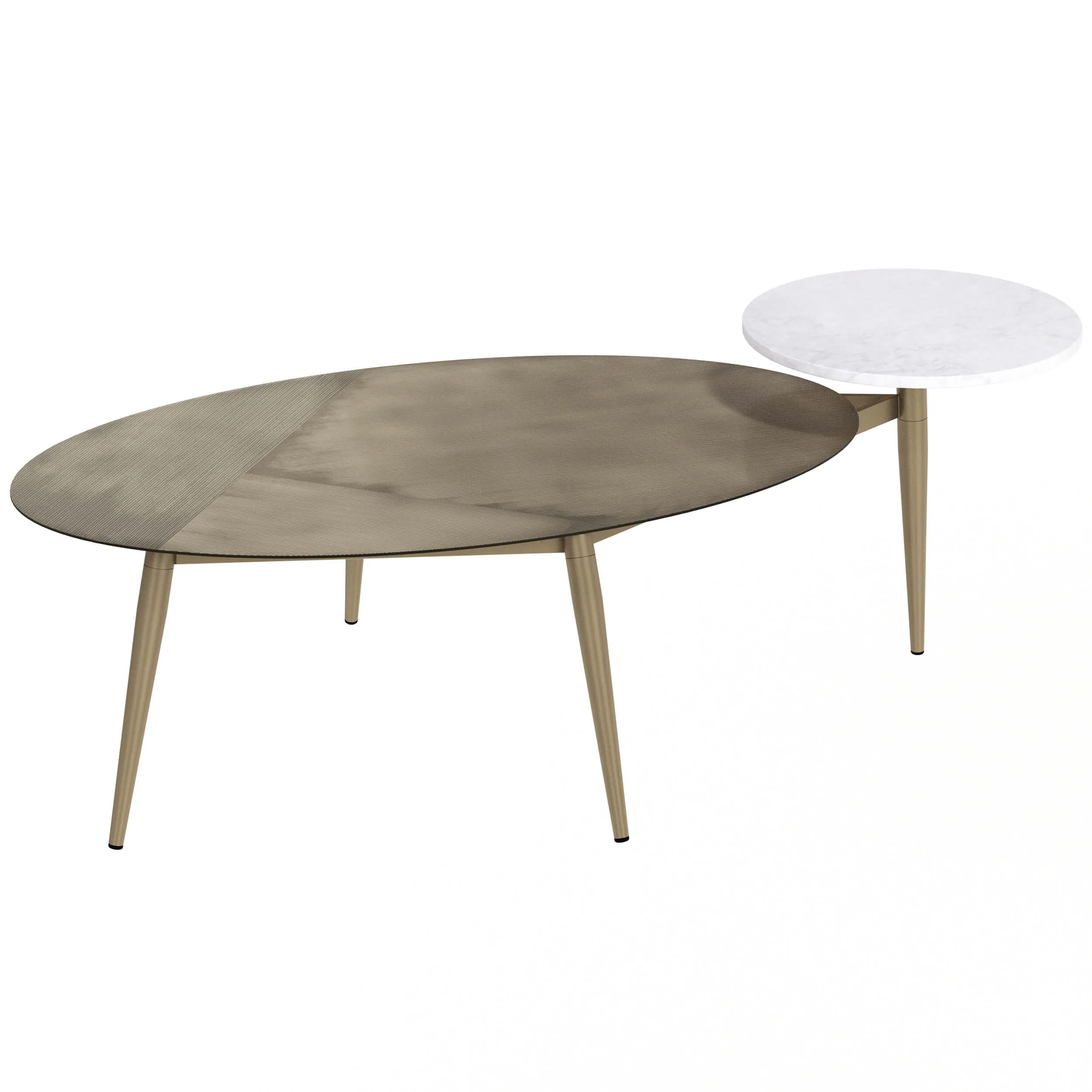 Tuner Oval Coffee Table