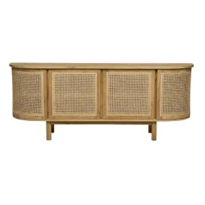 Willow Curve Buffet | Natural Teak