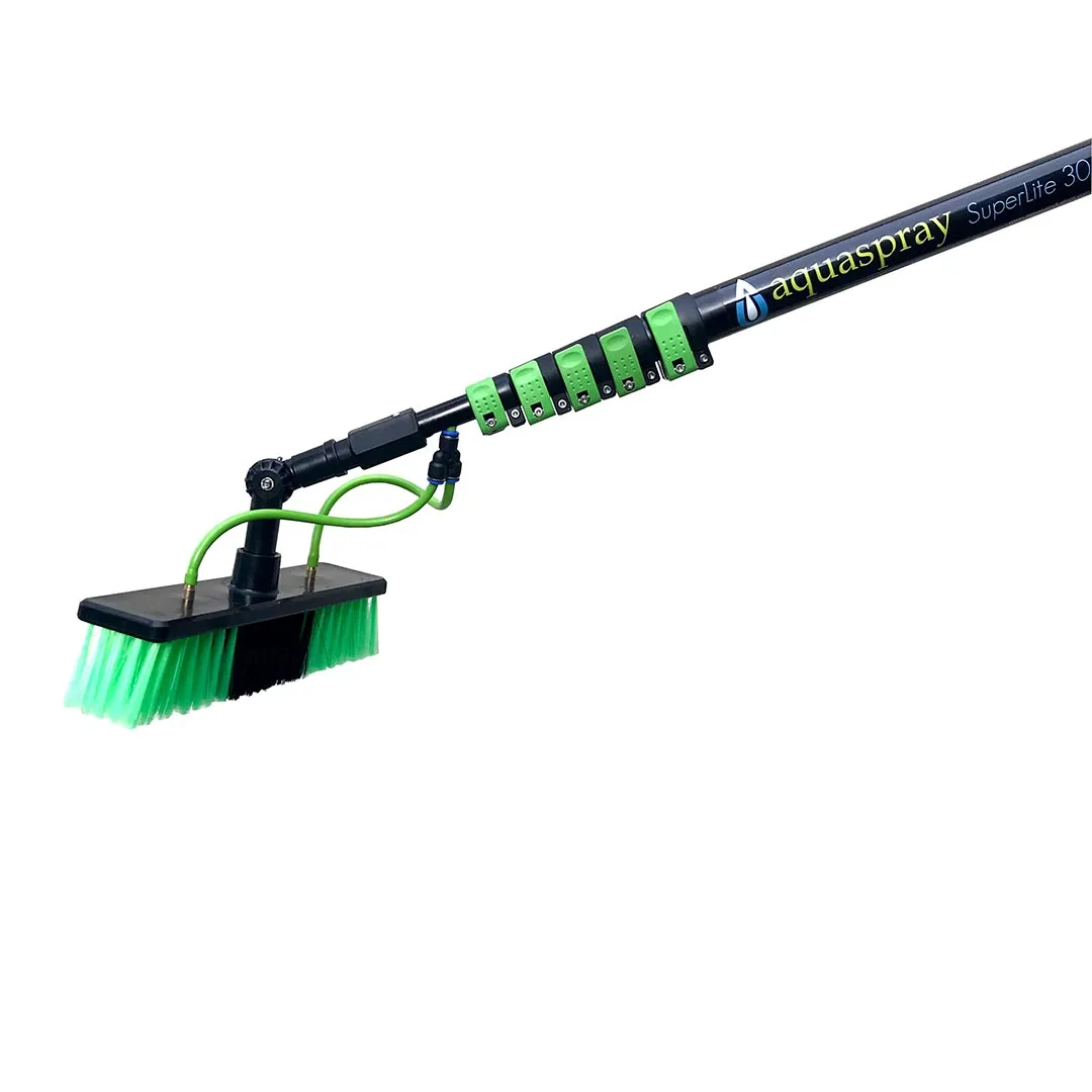 Window and Solar Panel Cleaning System: Rolling 12 Gallon Pro45 Water Tank with Water Fed Pole