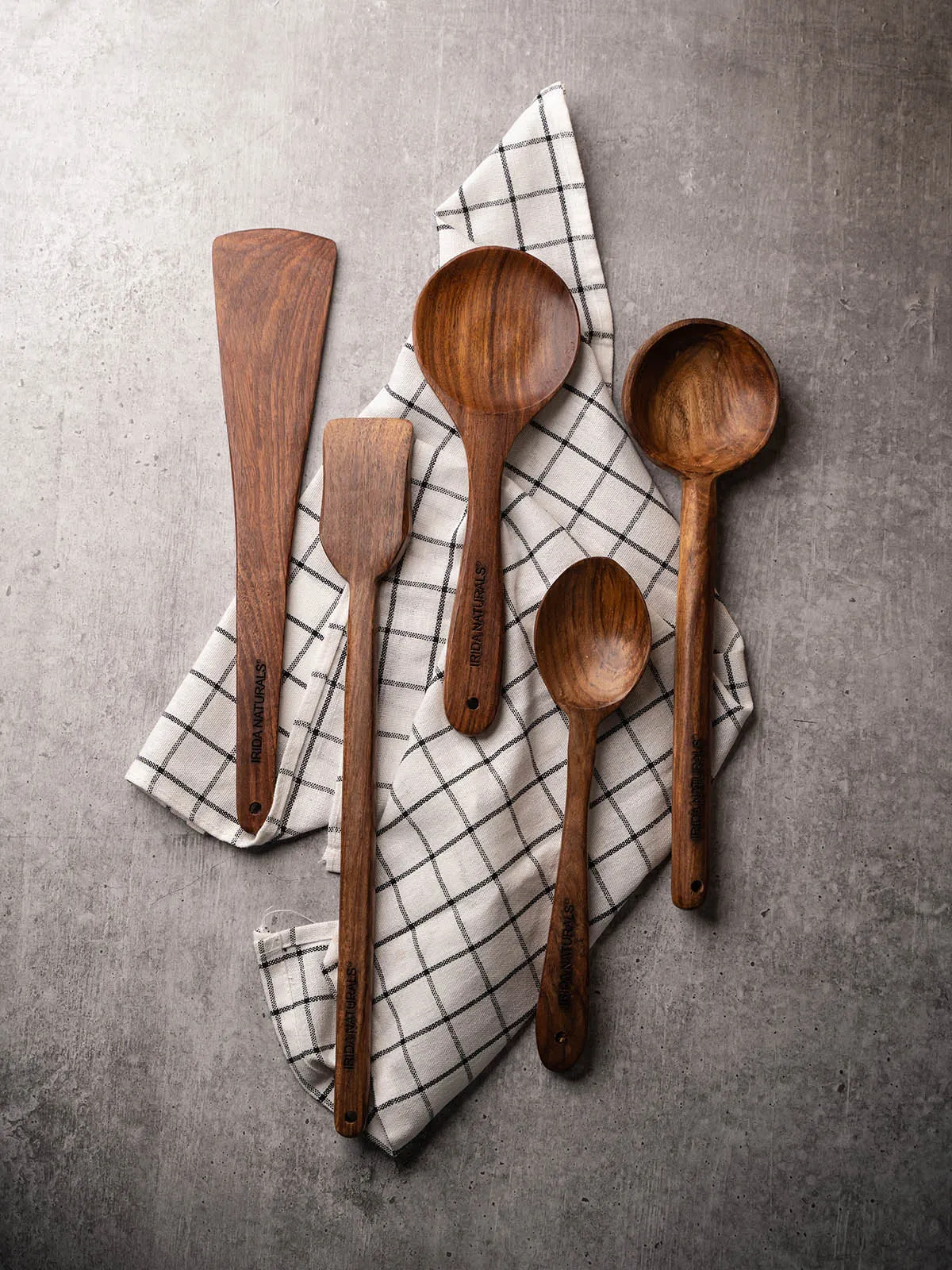 Wooden Ladles Set Of Five