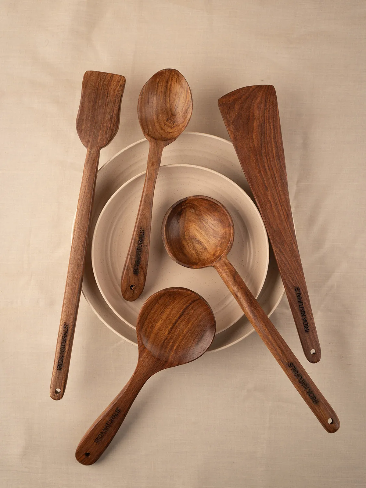 Wooden Ladles Set Of Five