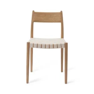 Zenica Dining Chair (Set of 2) [Light Oiled Oak & Natural white]